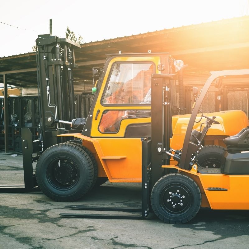 Forklift at work